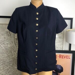 VERSACE vintage Medusa blazer nevy blue Size M